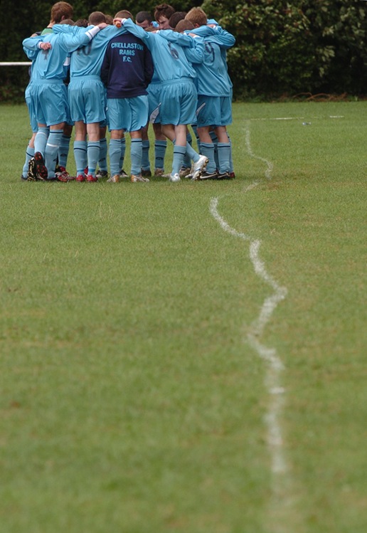 Chellaston Rams before the start of their match, 2006.